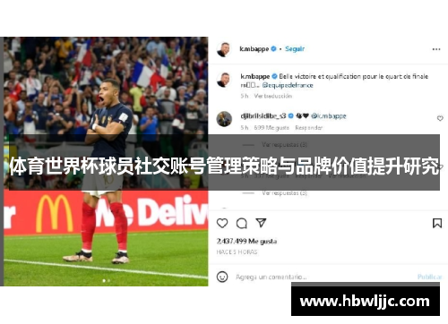 体育世界杯球员社交账号管理策略与品牌价值提升研究